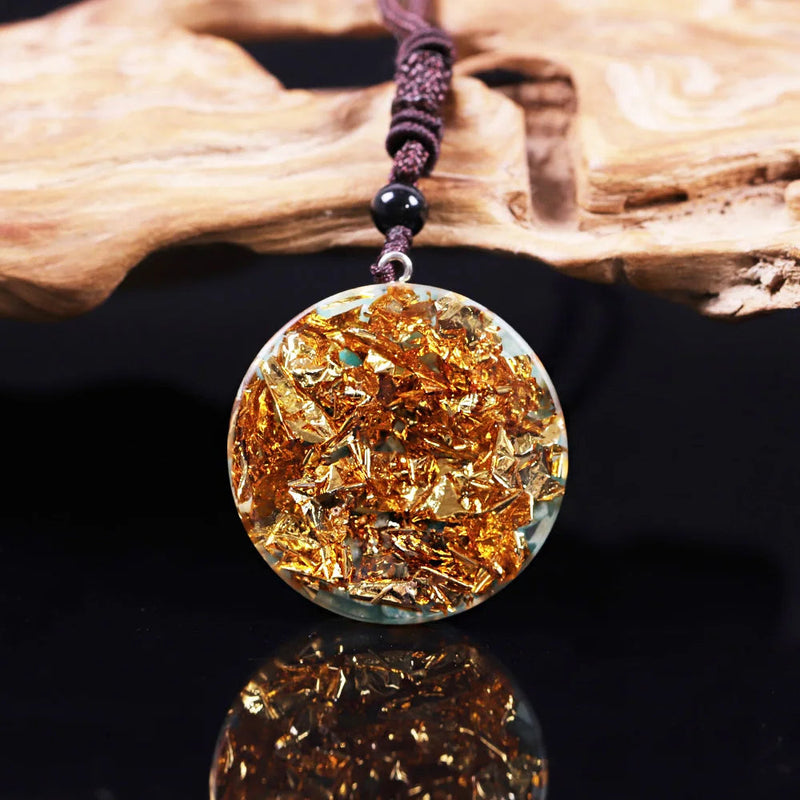 Chakra Natural Healing Stone Necklace Orgone Energy Crystal Pendant Adjustable Necklace Jewelry Orgonite Gift For Women Men-Health Wisdom™