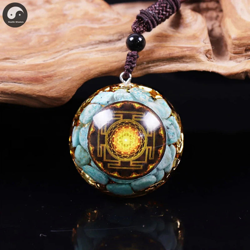 Chakra Natural Healing Stone Necklace Orgone Energy Crystal Pendant Adjustable Necklace Jewelry Orgonite Gift For Women Men-Health Wisdom™