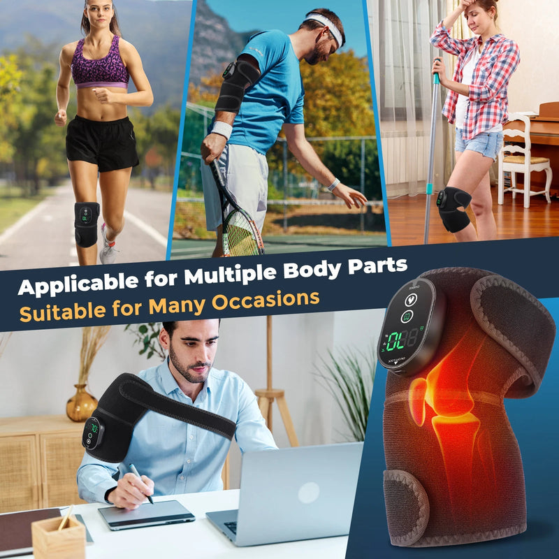 Charge Heated Knee Pads Protection for Joint Arthritis Pain Orthopaedic Compression Relaxation Therapy Promote Blood Circulation-Health Wisdom™