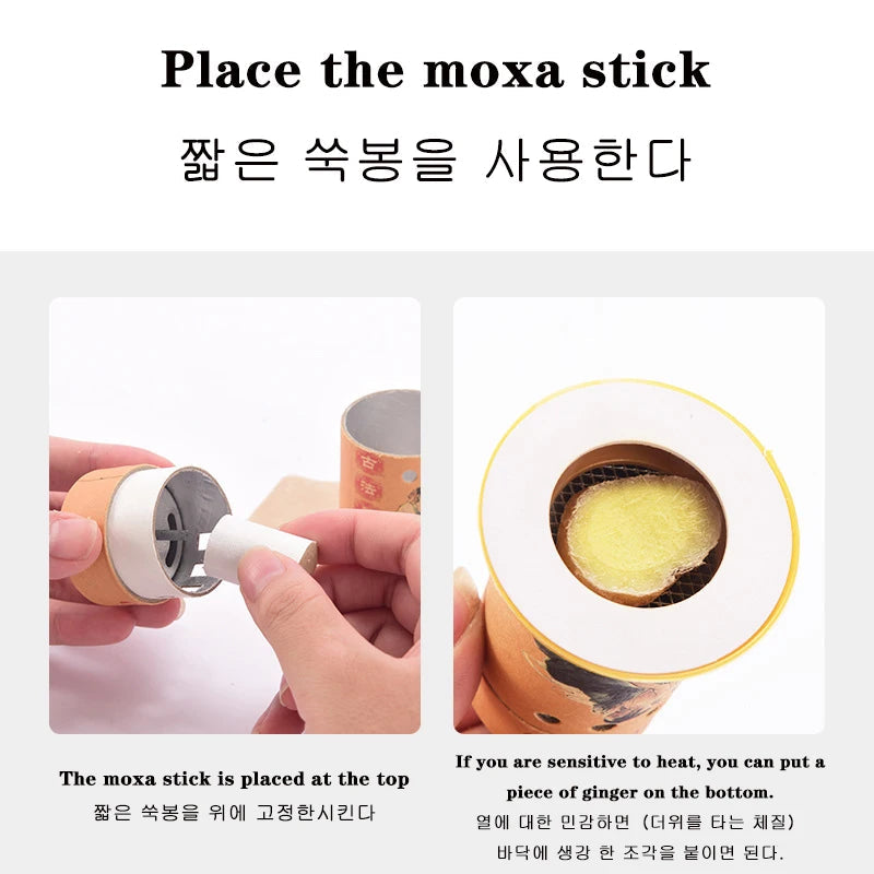 Chinese Body Massage Device Moxibustion Box Moxa Sticks Burner Heating Acupuncture Point Therapy Women Gynaecopathia Mini Moxa-Health Wisdom™