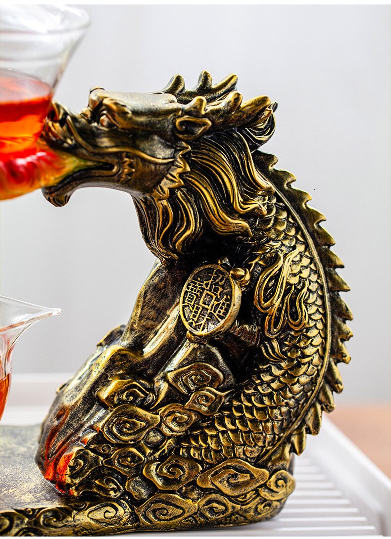 Chinese Dragon Automatic Tea Maker Teapot Heat-resistant Glass Kung Fu Tea Set Set Creative Tea Drinking-Health Wisdom™