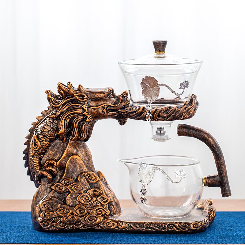 Chinese Dragon Automatic Tea Maker Teapot Heat-resistant Glass Kung Fu Tea Set Set Creative Tea Drinking-Health Wisdom™