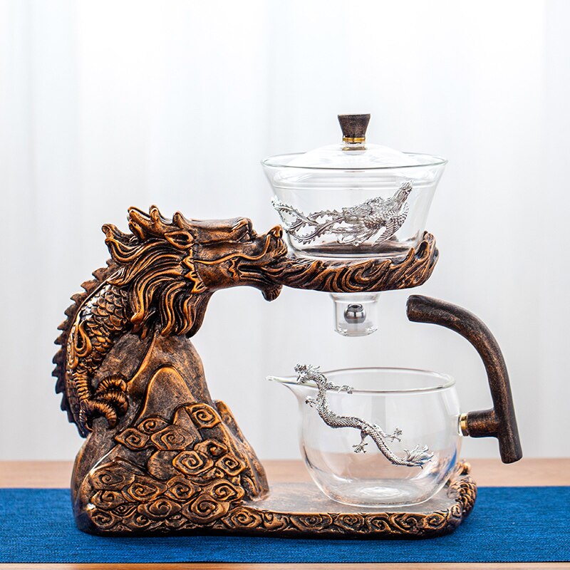 Chinese Dragon Automatic Tea Maker Teapot Heat-resistant Glass Kung Fu Tea Set Set Creative Tea Drinking-Health Wisdom™