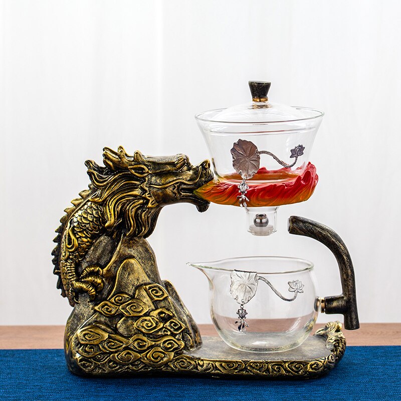 Chinese Dragon Automatic Tea Maker Teapot Heat-resistant Glass Kung Fu Tea Set Set Creative Tea Drinking-Health Wisdom™