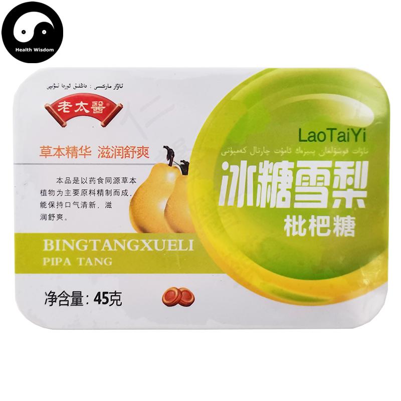 Chinese Herbs Food For Throat Care, Rock Sugar Sydney Loquat Candy, Bing Tang Xue Li 冰糖雪梨-Health Wisdom™