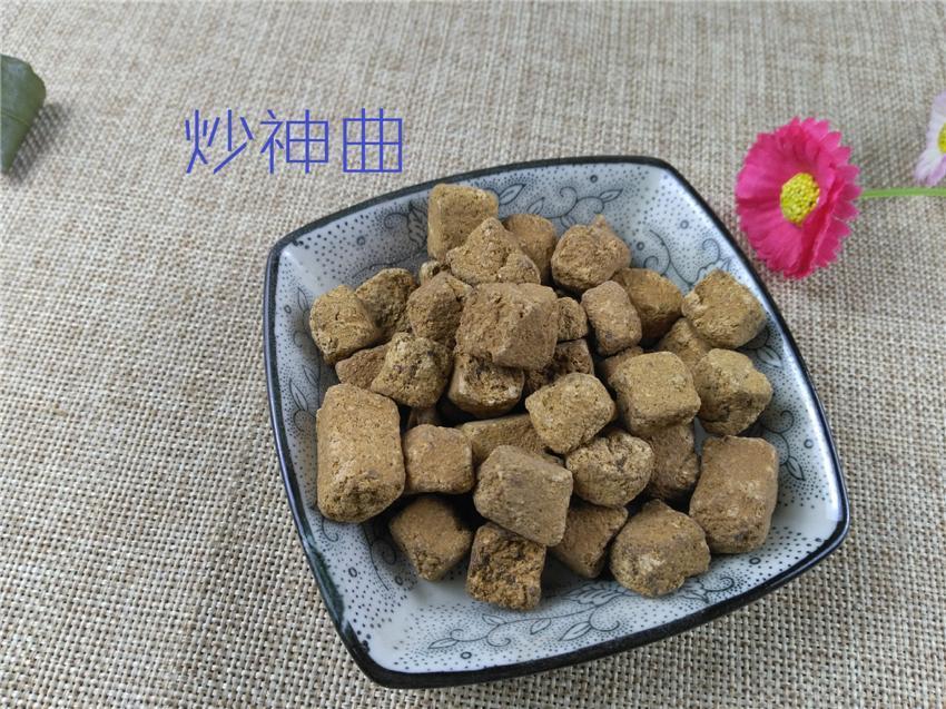 Chinese Herbs Powder Chao Shen Qu 炒神曲, Medicated Leaven, Massa Medicata Fermentata, Liu Shen Qu