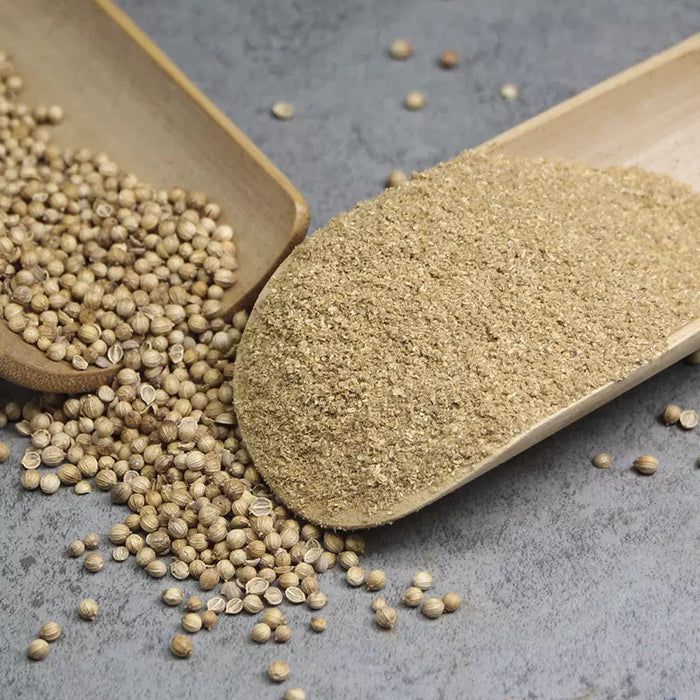 Chinese Herbs Powder Hu Sui Zi 胡荽子, Xiang Cai Zi 香菜籽, Yuan Sui Zi, Coriander Fruit, Fructus Coriandri