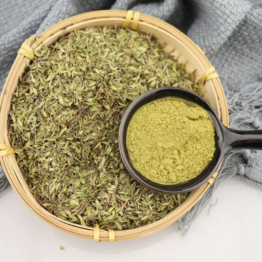 Chinese Herbs Powder Spice Di Jiao Ye 地椒叶, Thymus Mongolicus, Thymus Quinquecostatus, Bai Li Xiang 百里香