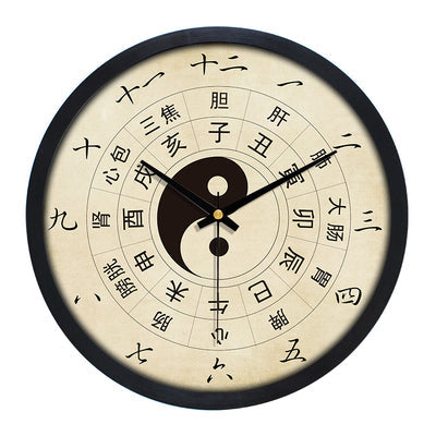 Chinese Style Wall Clocks 10 Inches Ba Gua Clock H321 For Tai Chi Yoga Acupuncture Massage Lover