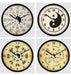 Chinese Style Wall Clocks Ba Gua Clock For Tai Chi Yoga Acupuncture Massage Lover