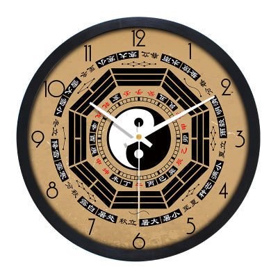 Chinese Style Wall Clocks Ba Gua Clock For Tai Chi Yoga Acupuncture Massage Lover