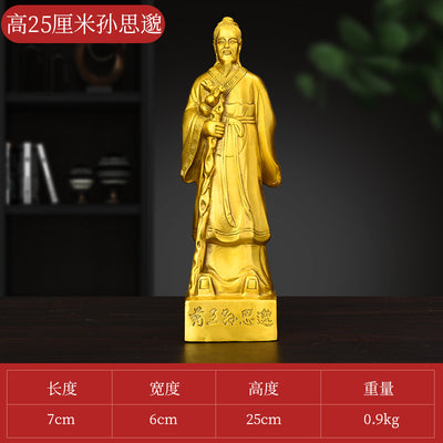 Chinese TCM Doctors Hua Tuo 华佗 copper ornaments Bian Que Sun Simiao Li Shizhen Zhang Zhongjing-Health Wisdom™