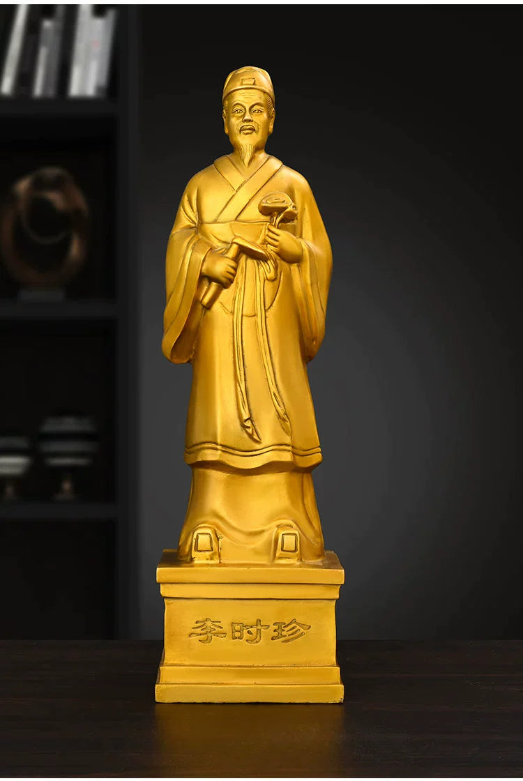 Chinese TCM Doctors Hua Tuo 华佗 copper ornaments Bian Que Sun Simiao Li Shizhen Zhang Zhongjing-Health Wisdom™