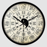 Chinese TCM Style Wall Clocks 10 Inches Ba Gua Clock H291 For Tai Chi Yoga Acupuncture Massage Lover-Health Wisdom™
