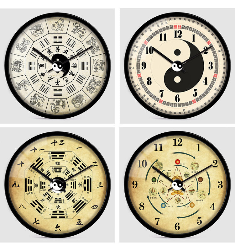 Chinese TCM Style Wall Clocks Ba Gua Clock For Tai Chi Yoga Acupuncture Massage Lover-Health Wisdom™