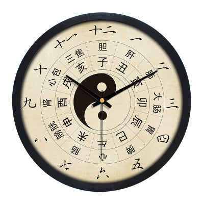 Chinese TCM Style Wall Clocks Ba Gua Clock For Tai Chi Yoga Acupuncture Massage Lover-Health Wisdom™