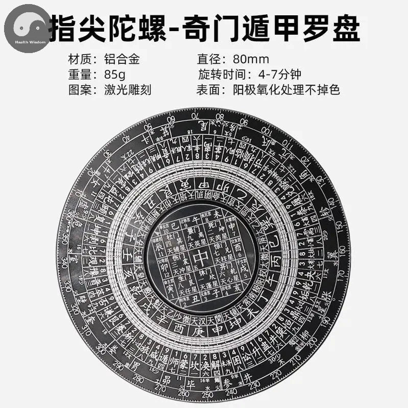 Chinese Tai Chi Bagua Brass Rotatable Feng Shui Compass Luopan Professional Master Supplies Luck Bless Home Decoration Ornaments-Health Wisdom™