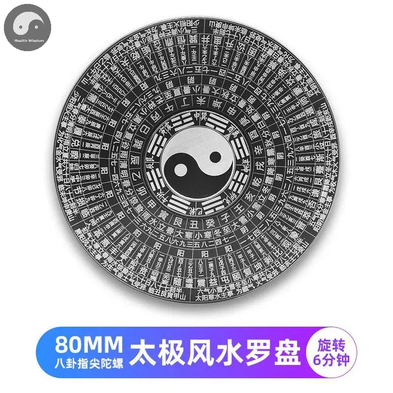 Chinese Tai Chi Bagua Brass Rotatable Feng Shui Compass Luopan Professional Master Supplies Luck Bless Home Decoration Ornaments-Health Wisdom™