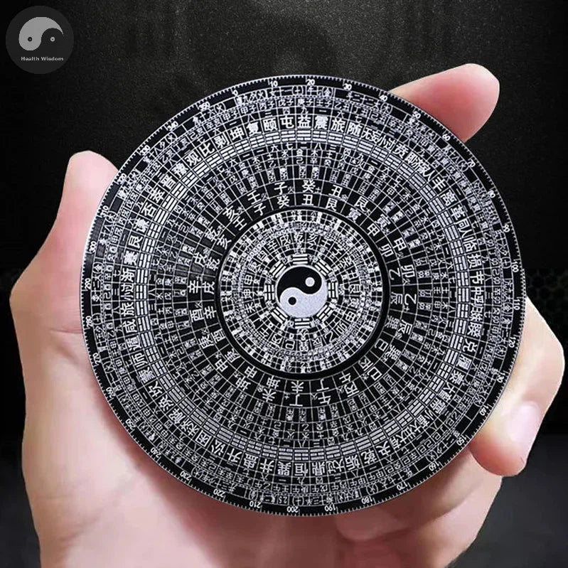 Chinese Tai Chi Bagua Brass Rotatable Feng Shui Compass Luopan Professional Master Supplies Luck Bless Home Decoration Ornaments-Health Wisdom™