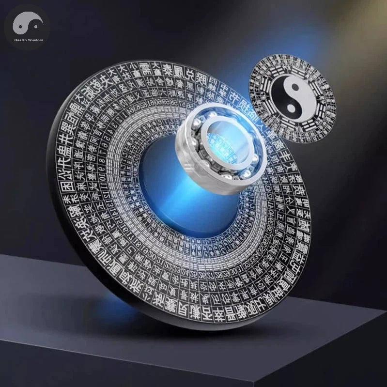 Chinese Tai Chi Bagua Brass Rotatable Feng Shui Compass Luopan Professional Master Supplies Luck Bless Home Decoration Ornaments-Health Wisdom™