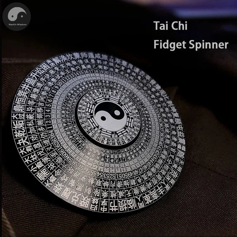 Chinese Tai Chi Bagua Brass Rotatable Feng Shui Compass Luopan Professional Master Supplies Luck Bless Home Decoration Ornaments-Health Wisdom™