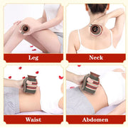 Clay Moxibustion Cup Ceramic Mugwort Stick Burner Scrape and Hot Compress Moxa Therapy Hand Hold Meridian Acupoint Massager-Health Wisdom™