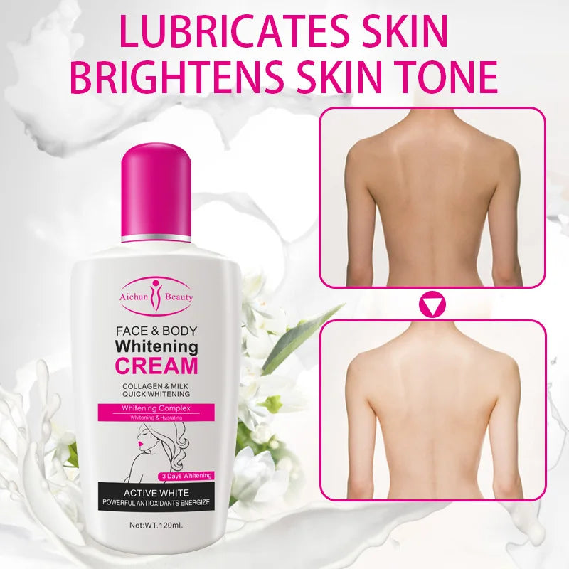 Collagen Milk Body Face Whitening Cream Moisturizing Improve Dullness Face Cream Underarm Whiten Cream Skin Care Body Lotion-Health Wisdom™