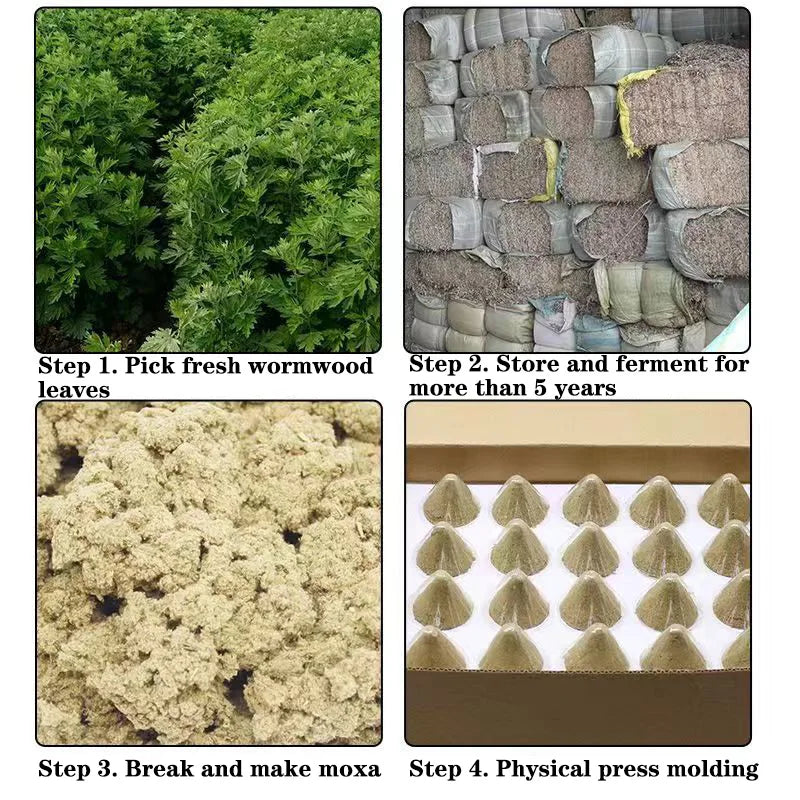 Cone Moxa Stick Clay Lotus Flower Moxibustion Burner Abdomen Massage Wormwood Herb Therapy Warm Uterus Treatment of Prostatitis-Health Wisdom™