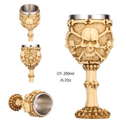Coolest Gothic Resin Stainless Steel Dragon Skull Goblet Retro Claw Wine Glass Cocktail Glasses Whiskey Cup Party Bar Drinkware-Health Wisdom™