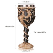 Coolest Gothic Resin Stainless Steel Dragon Skull Goblet Retro Claw Wine Glass Cocktail Glasses Whiskey Cup Party Bar Drinkware-Health Wisdom™