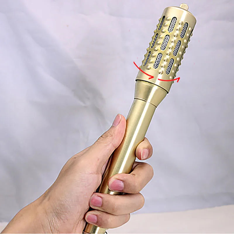 Copper Bar Moxibustion Tool Heating Acupuncture Point Warm Rolling Massage Therapy Device Chinese Medical Pure Moxa Stick-Health Wisdom™