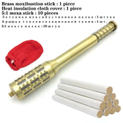 Copper Moxibustion Tool Handhold Moxa Stick Burner Rotable Massager Warm Acupoint Meridians Warm Massage Therapy Health Care-Health Wisdom™