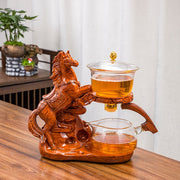 Creative Automatic Teapot Tea Infuser Magnetic Water Diversion Heat-resistant Kungfu Tea Drinking Chinese Glass Tea Set-Health Wisdom™