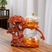 Creative Automatic Teapot Tea Infuser Magnetic Water Diversion Heat-resistant Kungfu Tea Drinking Chinese Glass Tea Set-Health Wisdom™