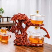 Creative Automatic Teapot Tea Infuser Magnetic Water Diversion Heat-resistant Kungfu Tea Drinking Chinese Glass Tea Set-Health Wisdom™