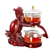 Creative Automatic Teapot Tea Infuser Tea Make Magnetic Water Diversion Heat-resistant Kungfu Tea Drinking Chinese Glass Tea Set-Health Wisdom™