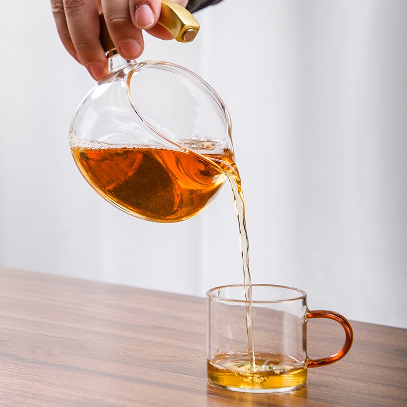 Creative Automatic Teapot Tea Infuser Tea Make Magnetic Water Diversion Heat-resistant Kungfu Tea Drinking Chinese Glass Tea Set-Health Wisdom™