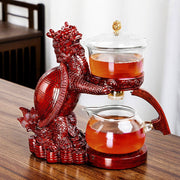 Creative Automatic Teapot Tea Infuser Tea Make Magnetic Water Diversion Heat-resistant Kungfu Tea Drinking Chinese Glass Tea Set-Health Wisdom™