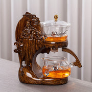 Creative Buddha Statue Glass Tea Set Automatic Teapot Tea Heat-resistant Kungfu Tea Drinking Tea Make-Health Wisdom™