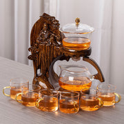 Creative Buddha Statue Glass Tea Set Automatic Teapot Tea Heat-resistant Kungfu Tea Drinking Tea Make-Health Wisdom™
