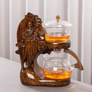 Creative Buddha Statue Glass Tea Set Automatic Teapot Tea Heat-resistant Kungfu Tea Drinking Tea Make-Health Wisdom™