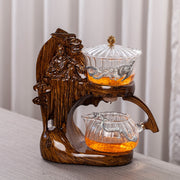Creative Buddha Statue Glass Tea Set Automatic Teapot Tea Heat-resistant Kungfu Tea Drinking Tea Make-Health Wisdom™