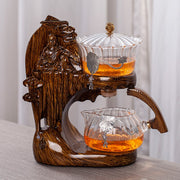 Creative Buddha Statue Glass Tea Set Automatic Teapot Tea Heat-resistant Kungfu Tea Drinking Tea Make-Health Wisdom™