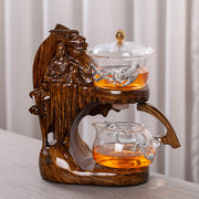 Creative Buddha Statue Glass Tea Set Automatic Teapot Tea Heat-resistant Kungfu Tea Drinking Tea Make-Health Wisdom™