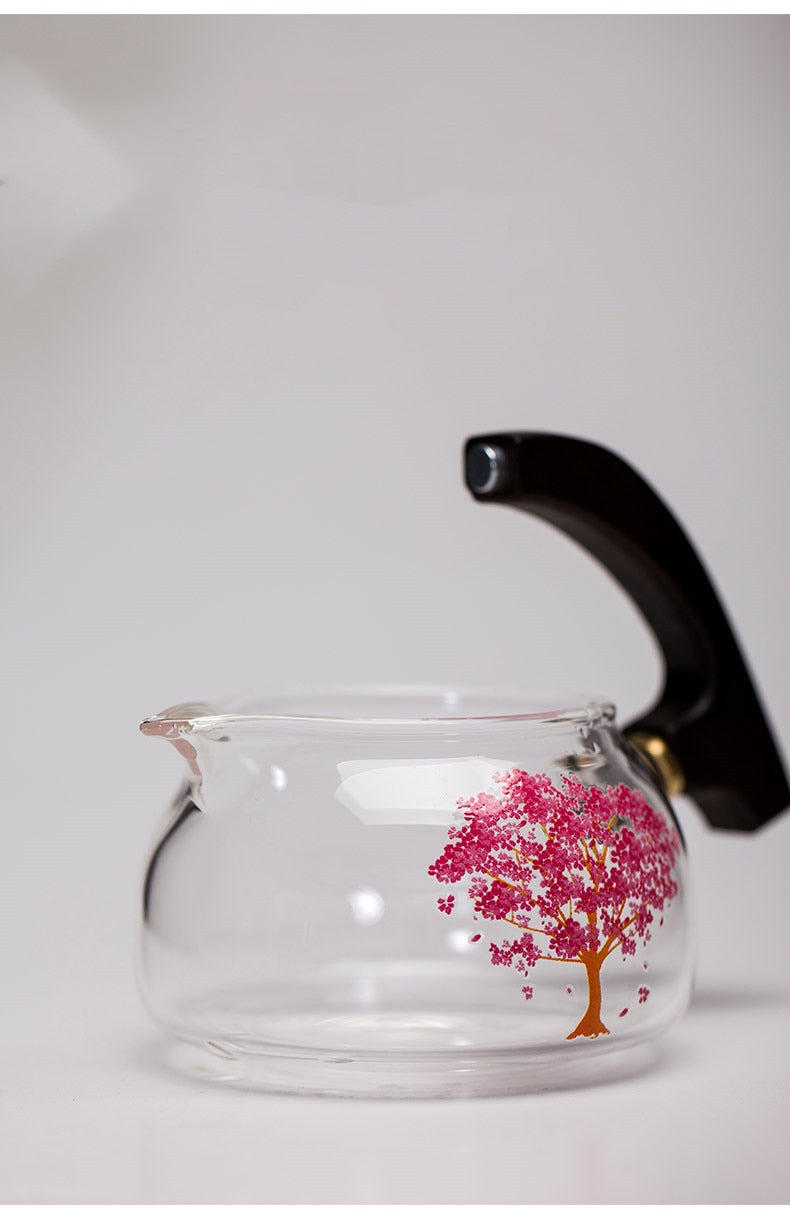 Creative Discoloration Teapot Glass Lazy Automatic Tea Making Household Pu'er Scented Kung Fu tea Tea Set Infuser Drinking-Health Wisdom™