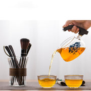 Creative Discoloration Teapot Glass Lazy Automatic Tea Making Household Puer Scented Kung Fu tea Tea Set Infuser Drinking-Health Wisdom™
