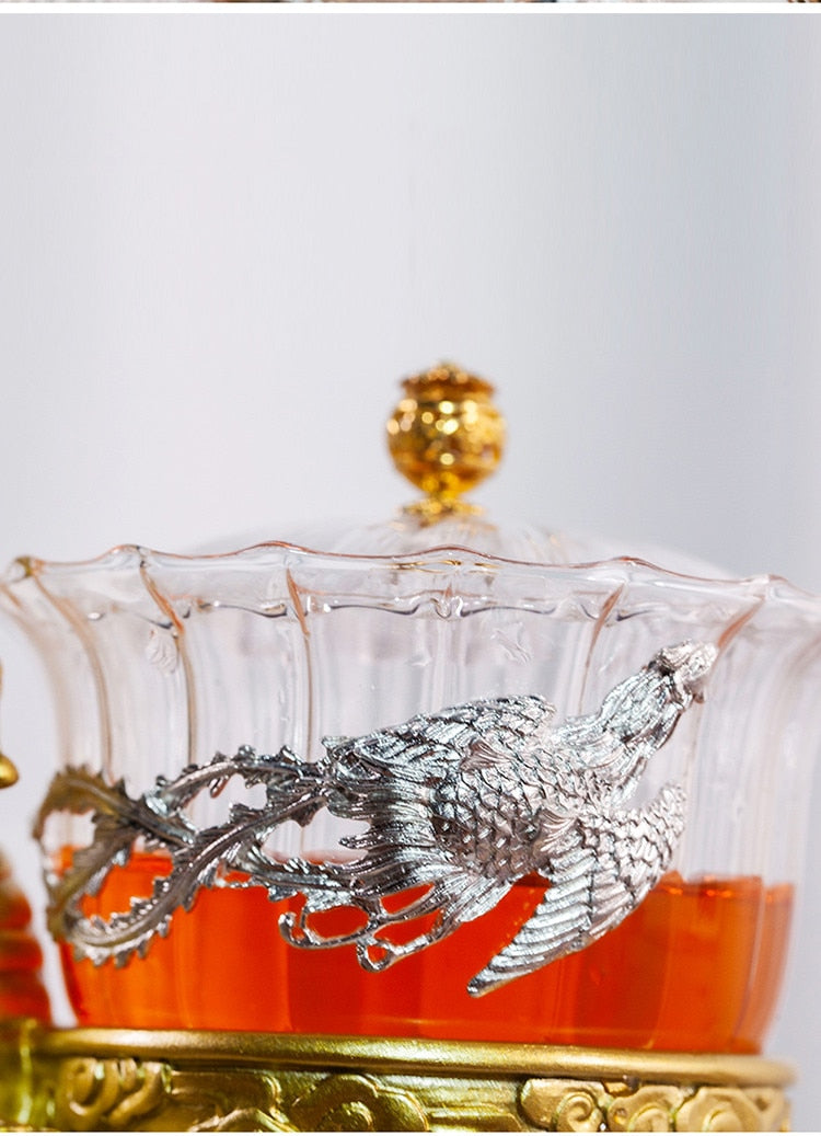 Creative Dragon Turtle Teapot Glass Lazy Automatic Tea Making Household Puer Oolong Tea Set Infuser Drinking-Health Wisdom™