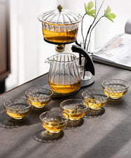 Buy Creative Flower Arrangement Teapot Glass Lazy Automatic Tea Making ...