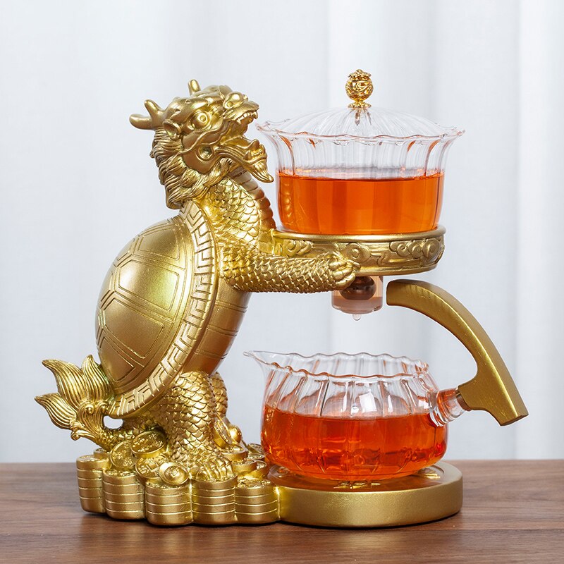 Creative Glass Tea Set Automatic Teapot Tea Infuser Magnetic Water Diversion Heat-resistant Kungfu Tea Drinking Tea Make-Health Wisdom™