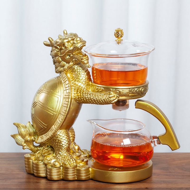 Creative Glass Tea Set Automatic Teapot Tea Infuser Magnetic Water Diversion Heat-resistant Kungfu Tea Drinking Tea Make-Health Wisdom™